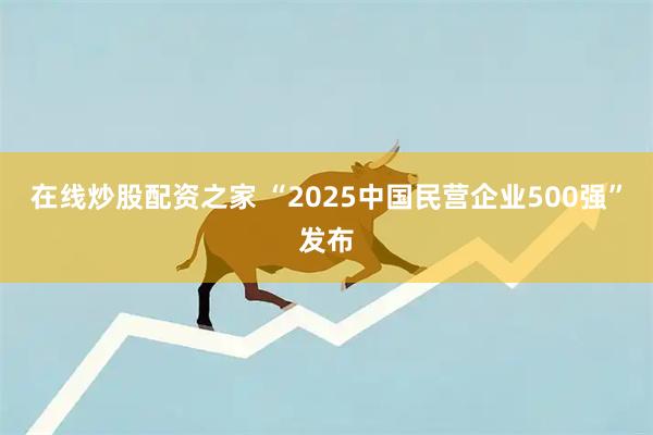 在线炒股配资之家 “2025中国民营企业500强”发布